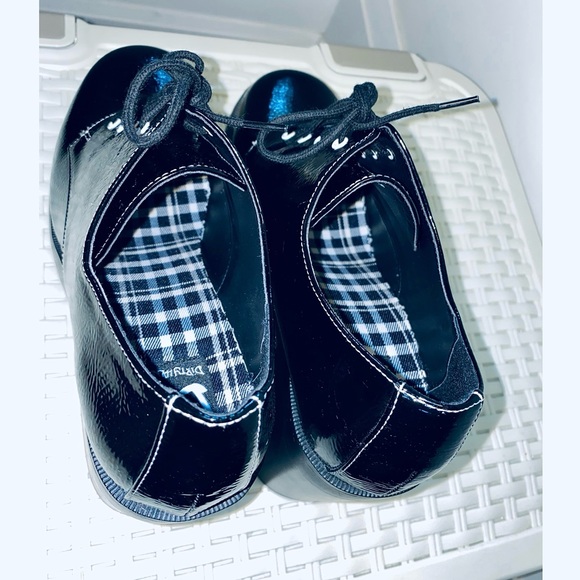 Dirty Laundry Platform Black Patent Gatsby Derby Oxfords Dark Academia - Picture 10 of 17